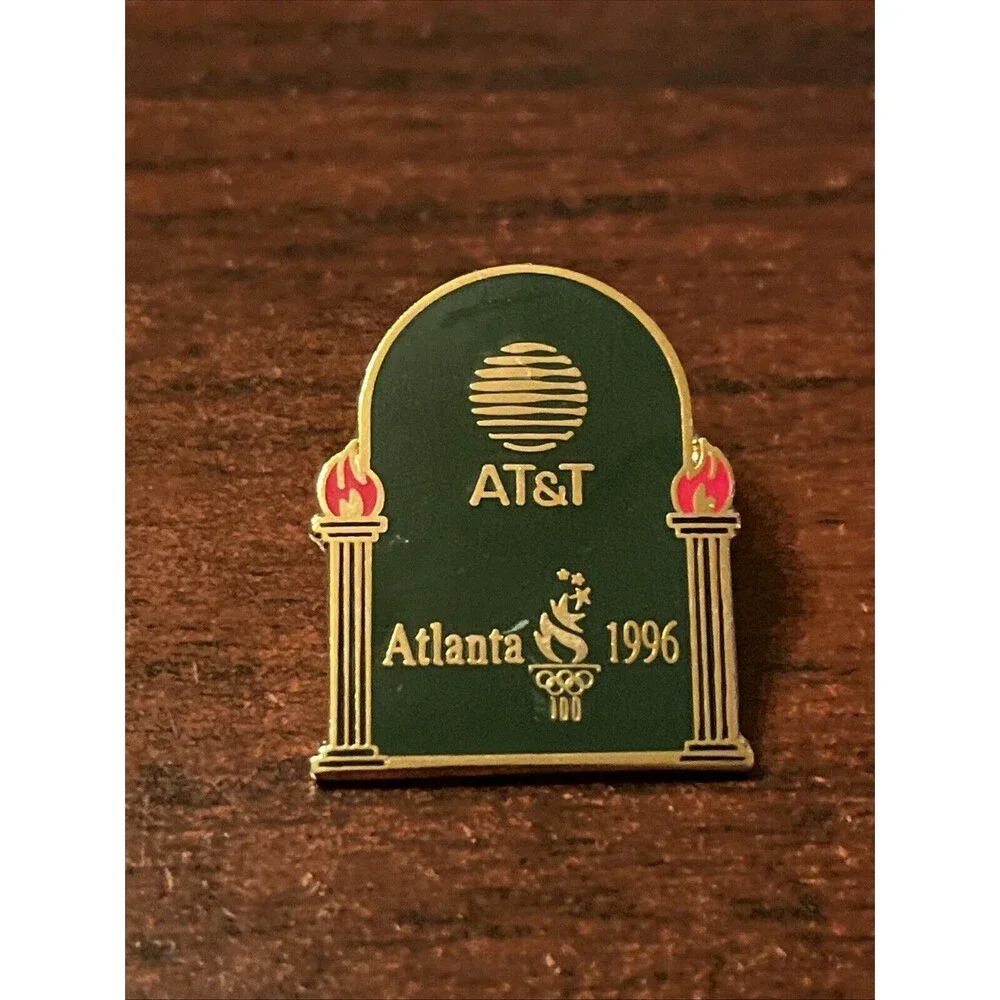 1996 Atlanta Olympics AT&T Phone Company‎ Sponsor Lapel Hat Pin
